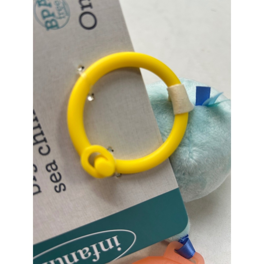 Infantino Gogaga Big Softy Sea Chime Blue Whale Baby Stroller Toy Teether Mirror - Picture 11 of 16